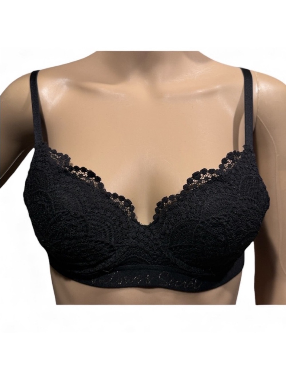 Victoria's Secret Black Lace Contour Bra Size 32B